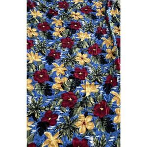Vintage Dynasty Prints Fabric Tropical Hibiscus Floral Boho 4yd 56" x 144"